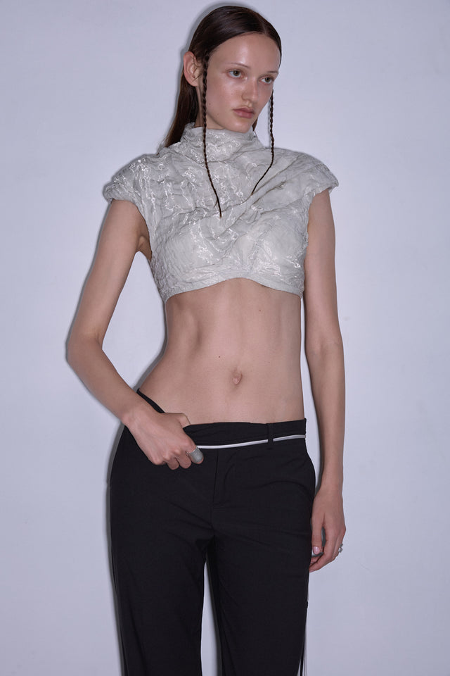 Organza Shoulder Top